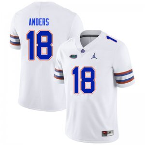 Men's Florida Gators #18 Jack Anders NCAA Nike White Authentic Stitched College Football Jersey BLA4562JZ